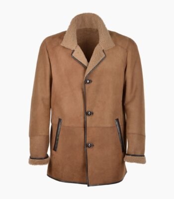 Mens Sheepskin Coat Tan Denver