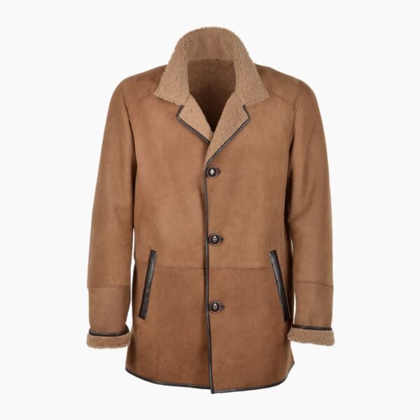 Mens Sheepskin Coat Tan Denver