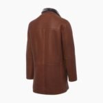 Men's Silky Shearling Brown Leather Jacket