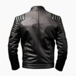 Men's Sportage Black & White Cafe Racer Leather Jacket