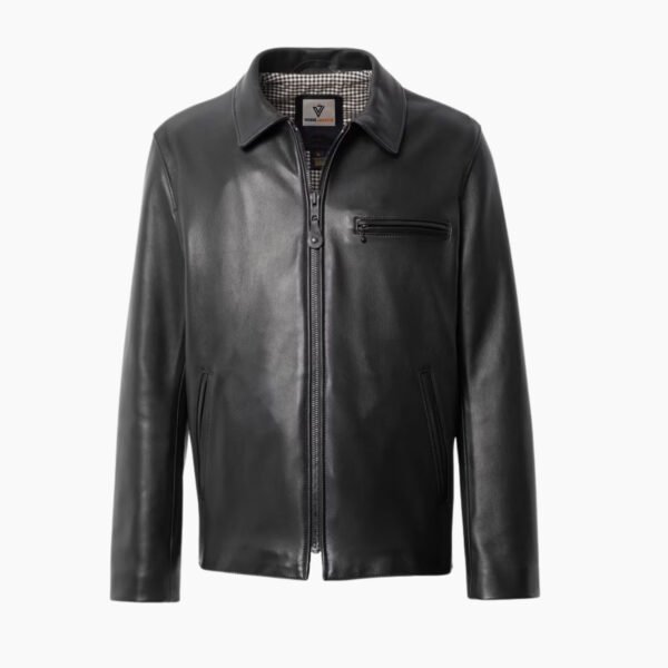 N.Y.C. Vogue Jacket Men's Black Leather Delivery Jacket