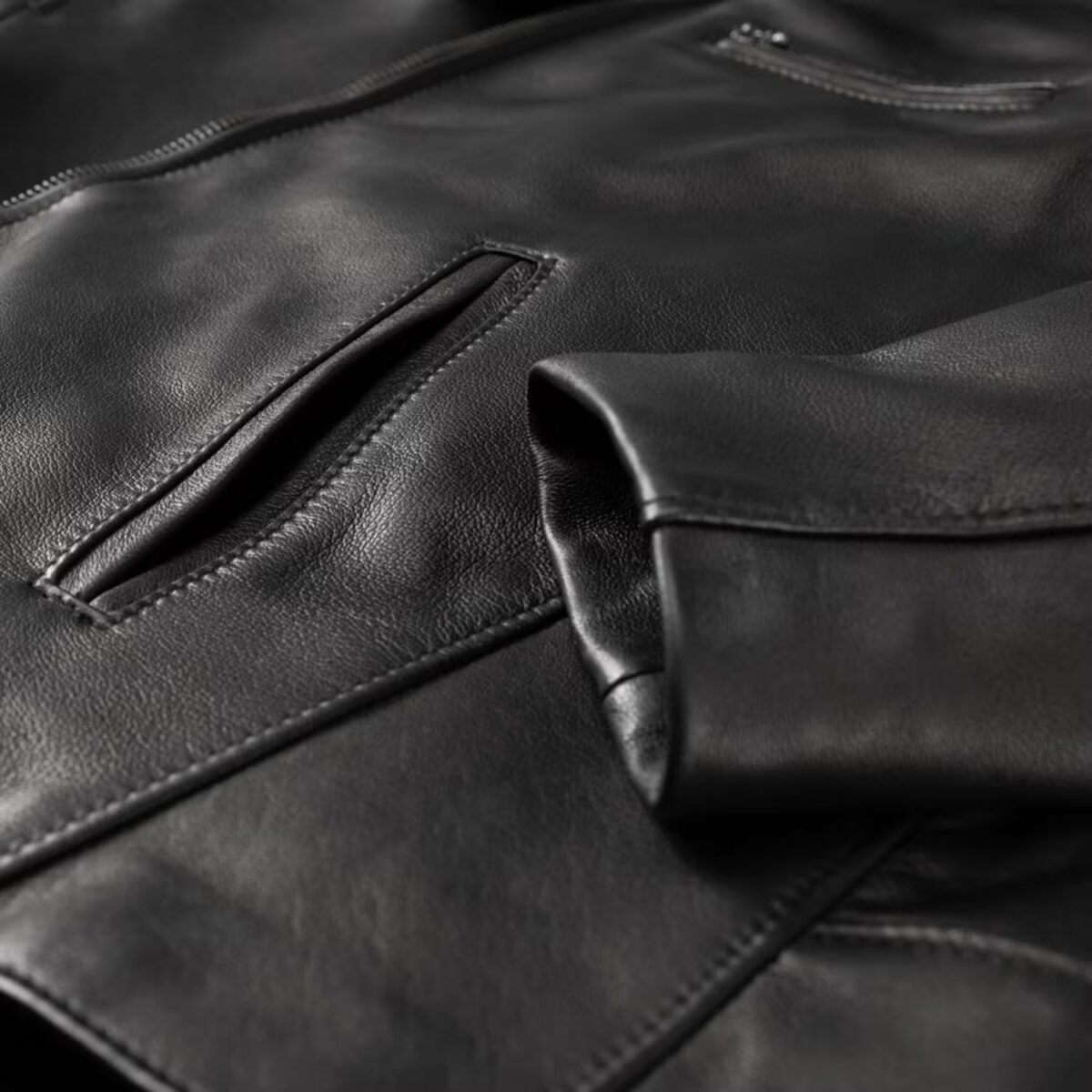 N.Y.C. Vogue Jacket Men's Black Leather Delivery Jacket