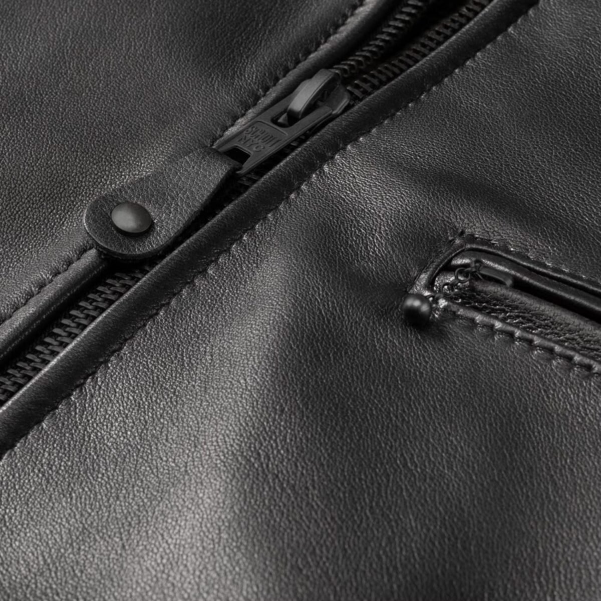 N.Y.C. Vogue Jacket Men's Black Leather Delivery Jacket