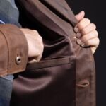 N.Y.C. Vogue Jacket Men's Brown Leather Barn Jacket