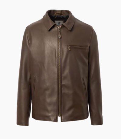 N.Y.C. Vogue Jacket Men's Brown Leather Delivery Jacket