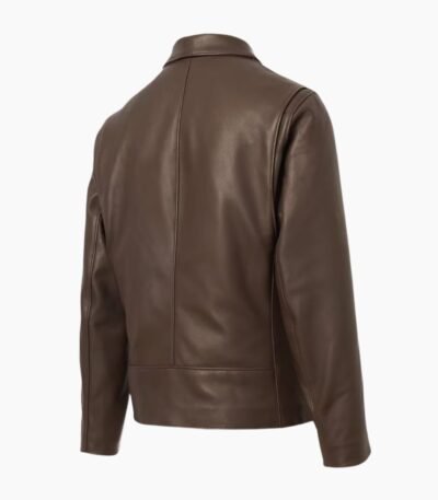 N.Y.C. Vogue Jacket Men's Brown Leather Delivery Jacket