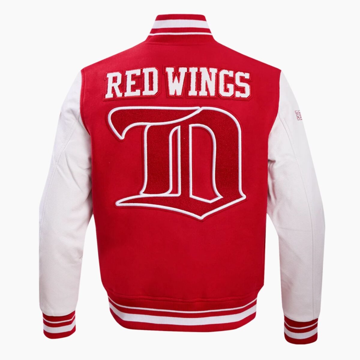 NHL Detroit Red Wings Retro Classic Men's Rib Wool Varsity Jacket