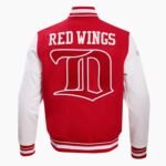 NHL Detroit Red Wings Retro Classic Men's Rib Wool Varsity Jacket