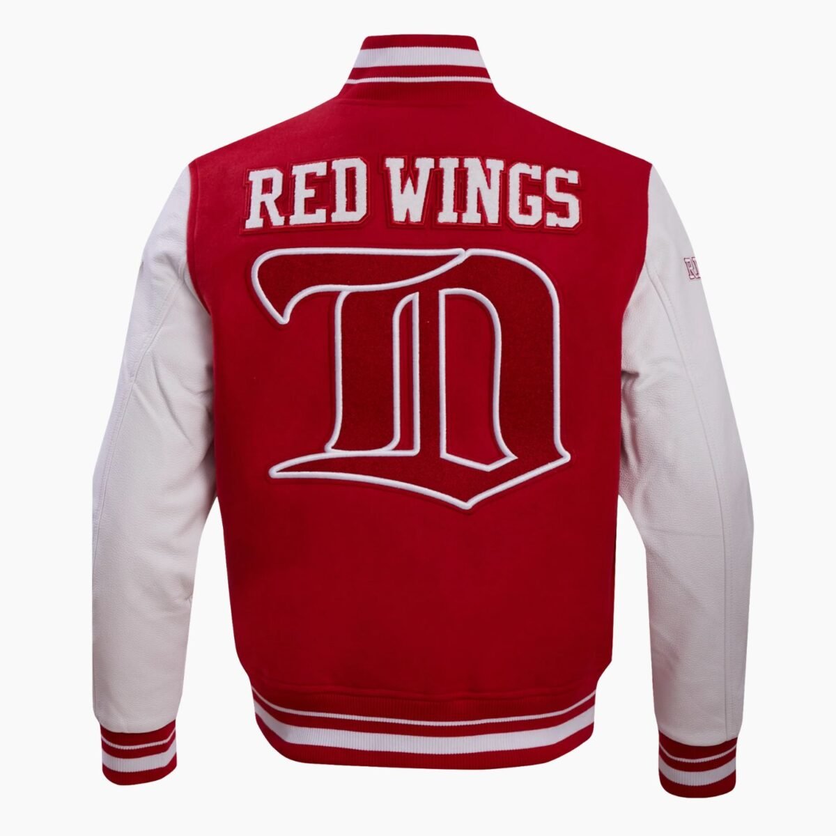 NHL Detroit Red Wings Retro Classic Men's Rib Wool Varsity Jacket