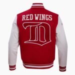 NHL Detroit Red Wings Retro Classic Men's Rib Wool Varsity Jacket