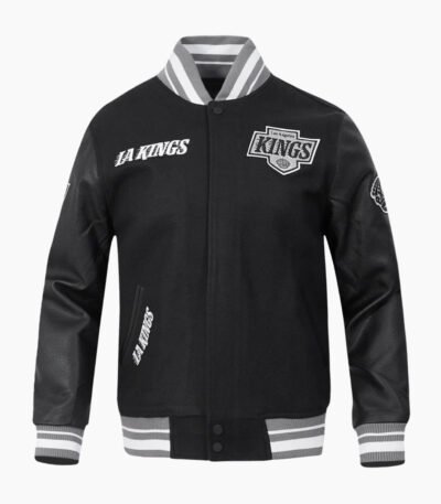 NHL Los Angeles Kings Retro Classic Men's Rib Wool Varsity Jacket