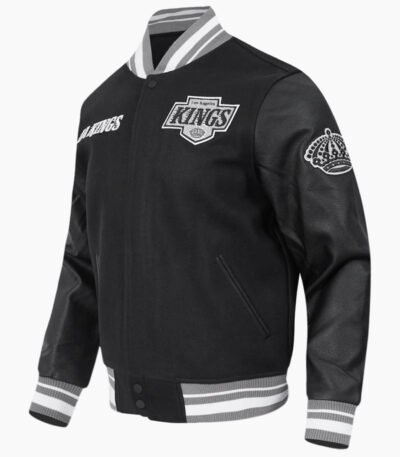 NHL Los Angeles Kings Retro Classic Men's Rib Wool Varsity Jacket