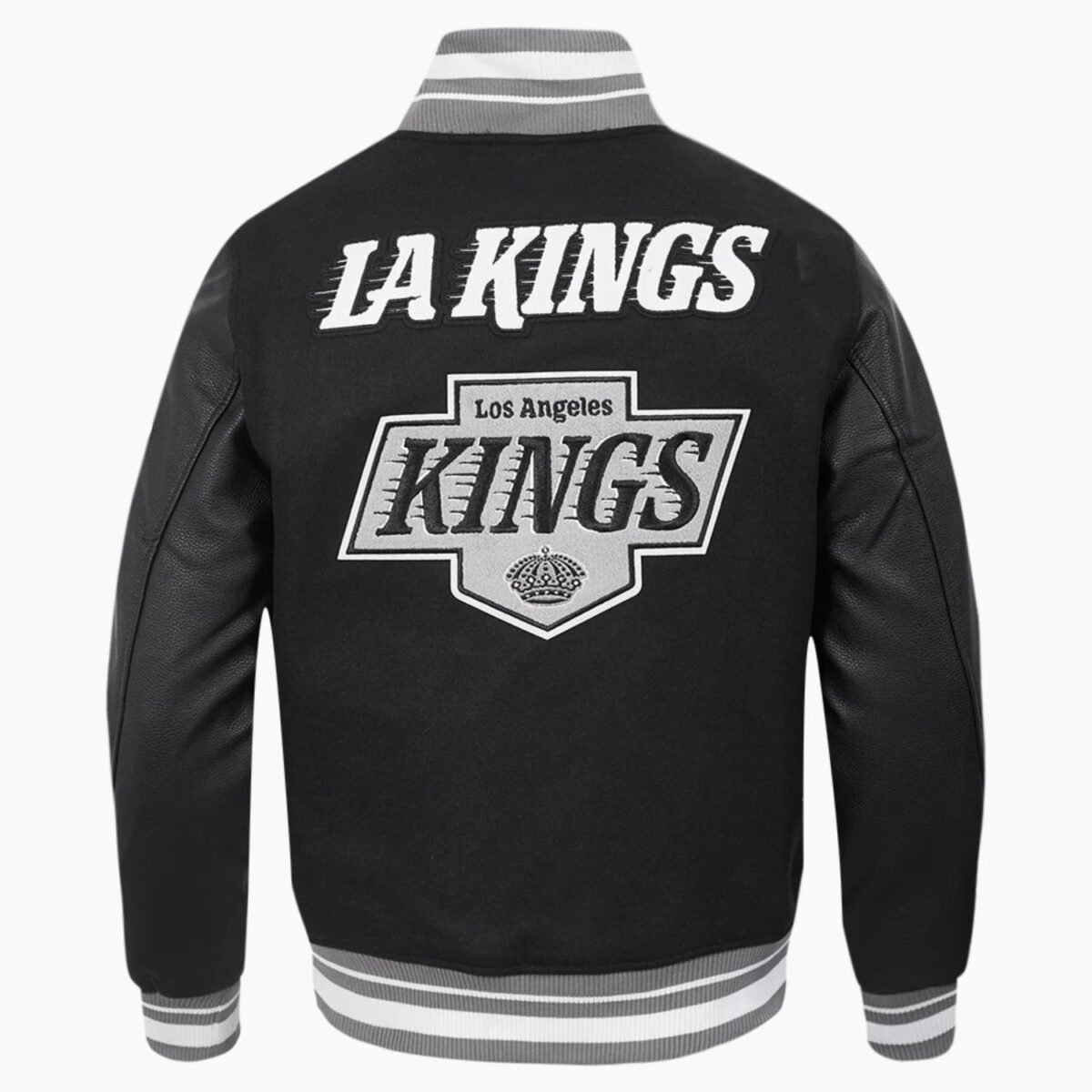 NHL Los Angeles Kings Retro Classic Men's Rib Wool Varsity Jacket