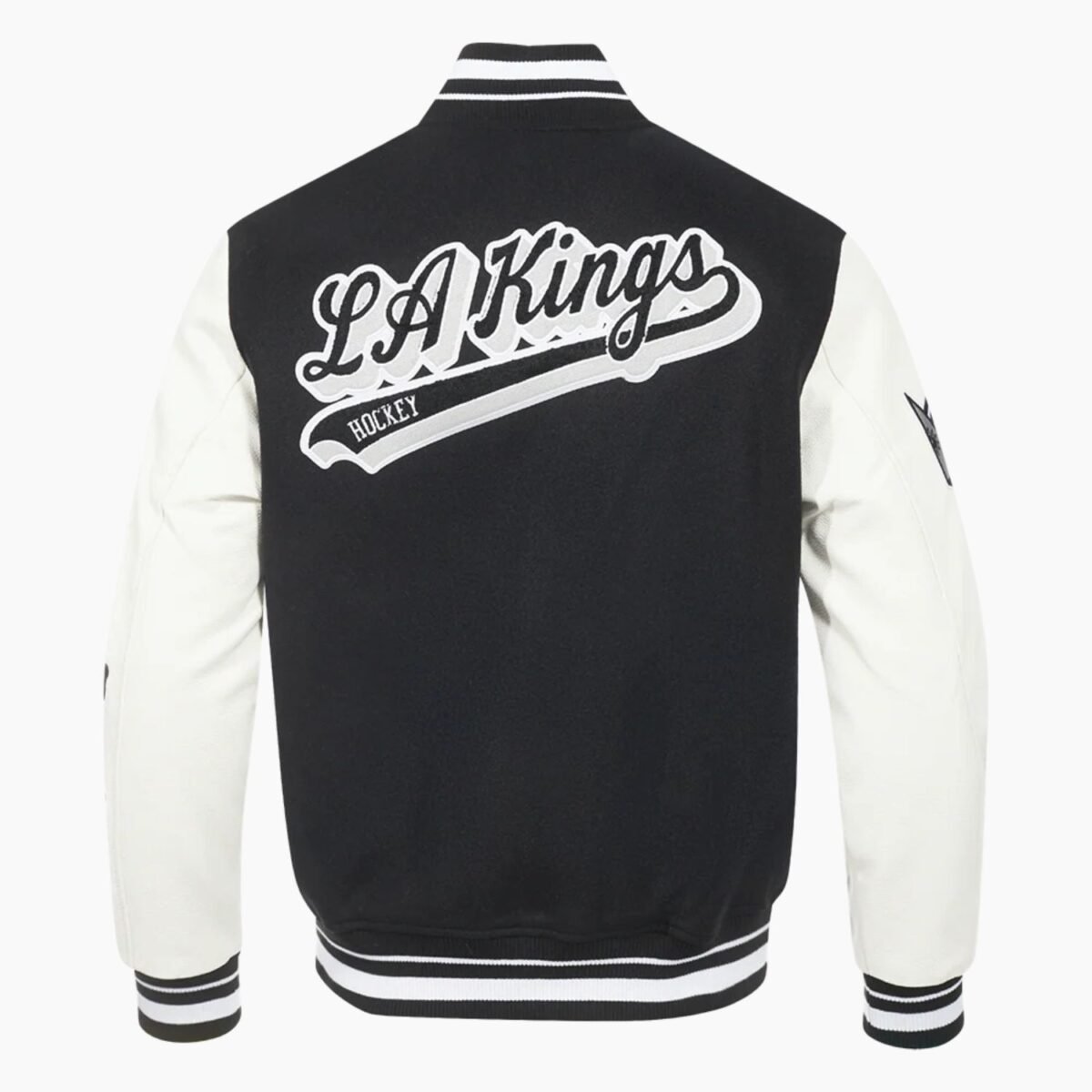 NHL Los Angeles Kings Script Tail Men's Rib Wool Varsity Jacket