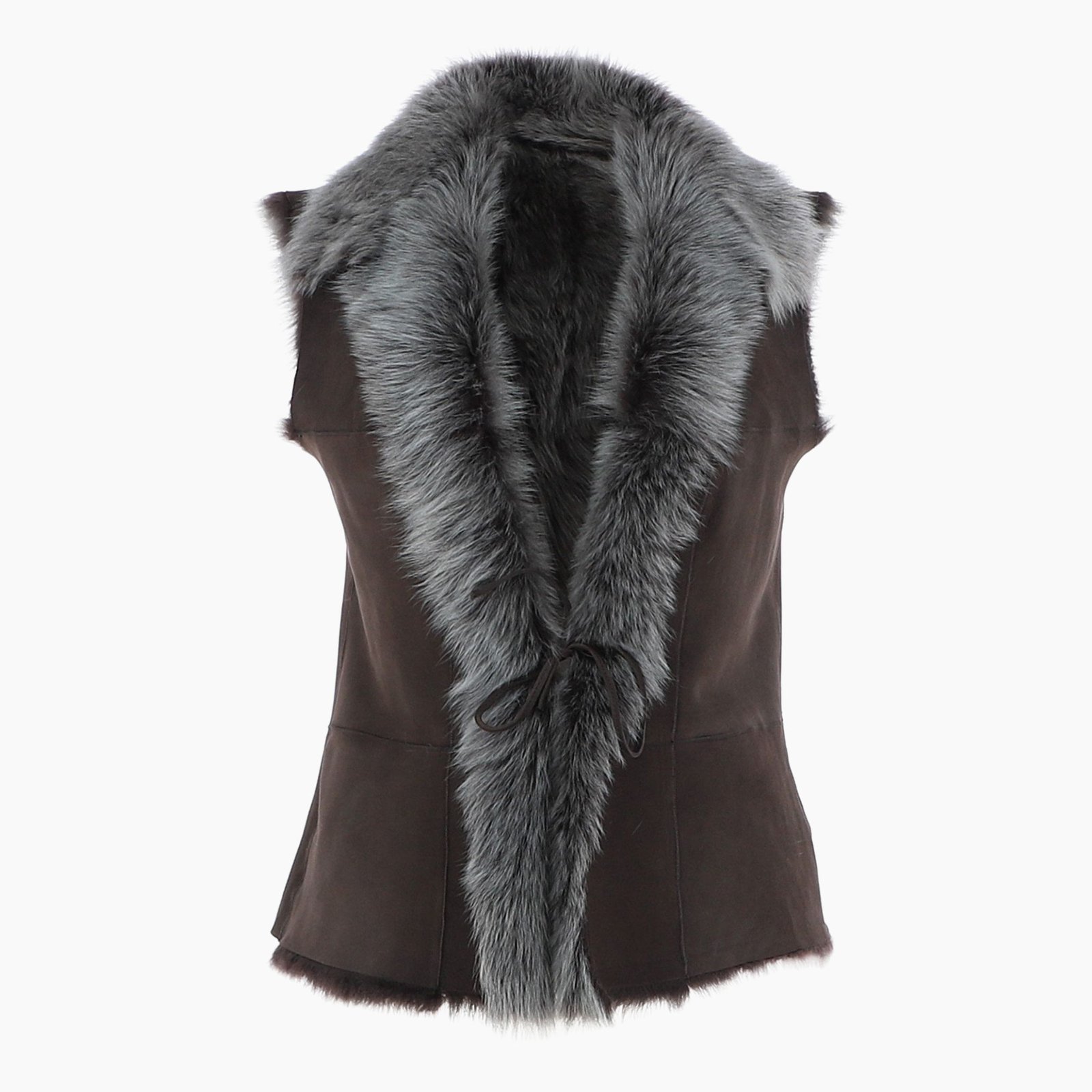Reversible Toscana Suede Leather Gilet Brown Reversible Toscana Suede Leather Gilet Brown