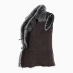 Reversible Toscana Suede Leather Gilet Brown