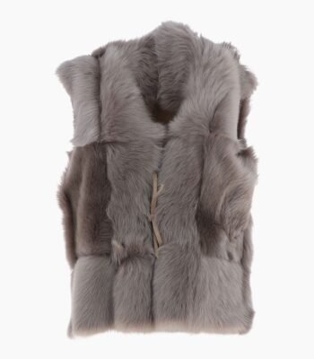 Reversible Toscana Suede Leather Gilet Burnished Beige