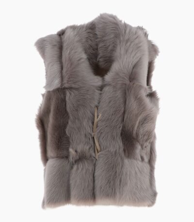 Reversible Toscana Suede Leather Gilet Burnished Beige