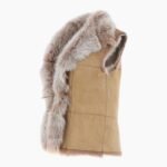 Reversible Toscana Suede Leather Gilet Camel