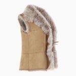 Reversible Toscana Suede Leather Gilet Camel