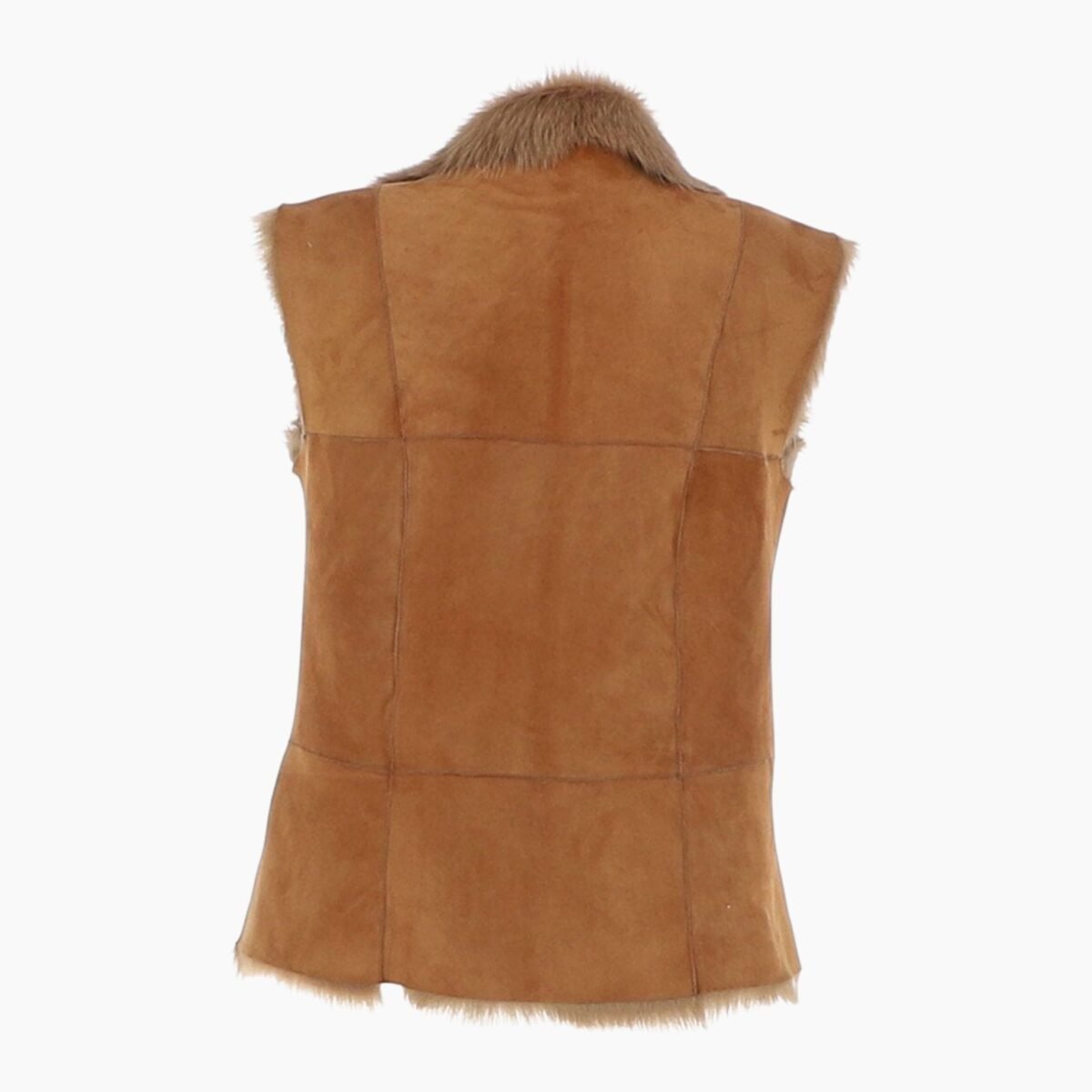 Reversible Toscana Suede Leather Gilet Honey