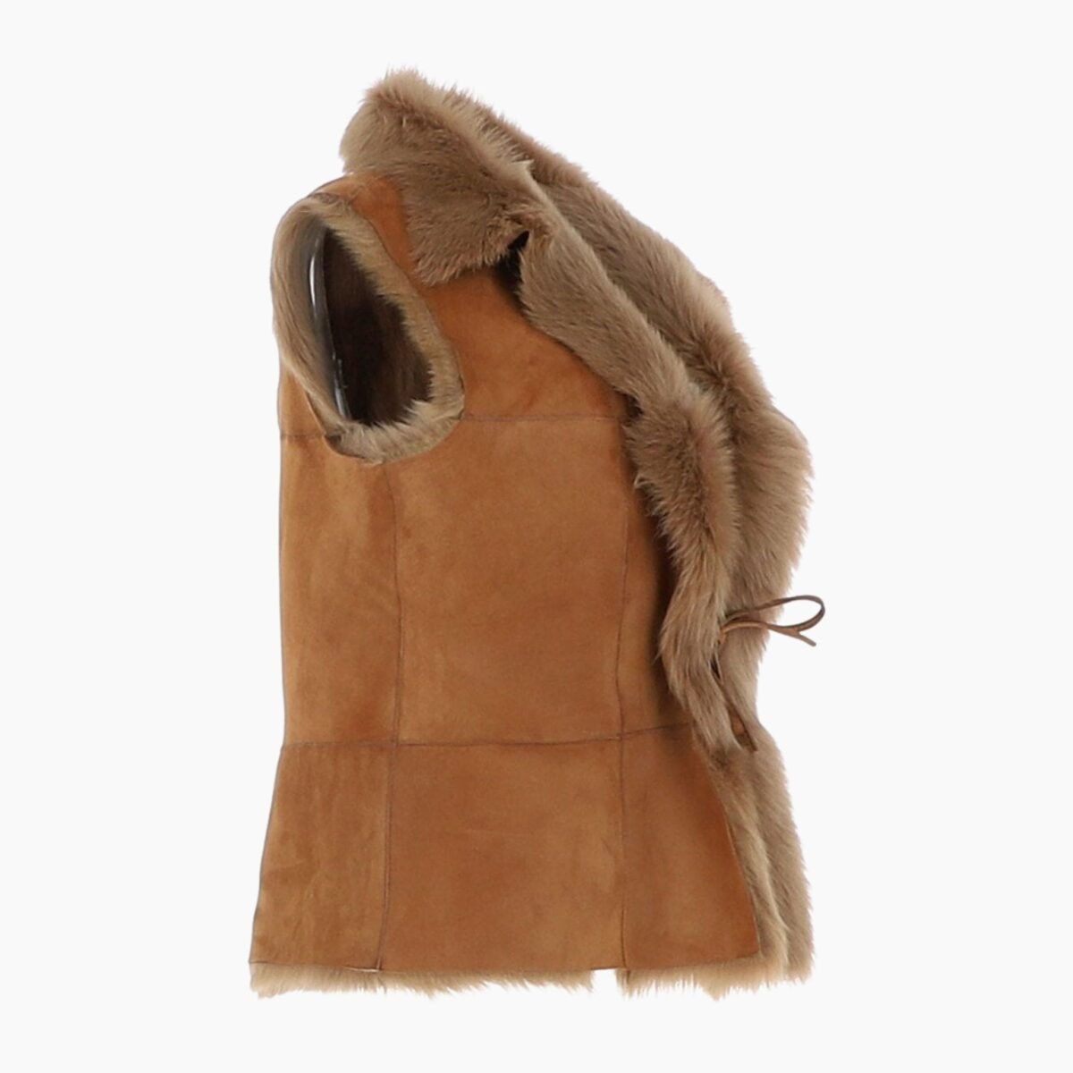Reversible Toscana Suede Leather Gilet Honey