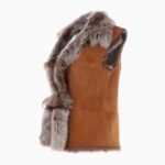 Reversible Toscana Suede Leather Gilet Tan