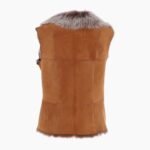 Reversible Toscana Suede Leather Gilet Tan