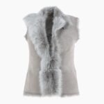 Reversible Toscana Suede Leather Gilet Topo