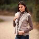 Reversible Toscana Suede Leather Gilet Topo