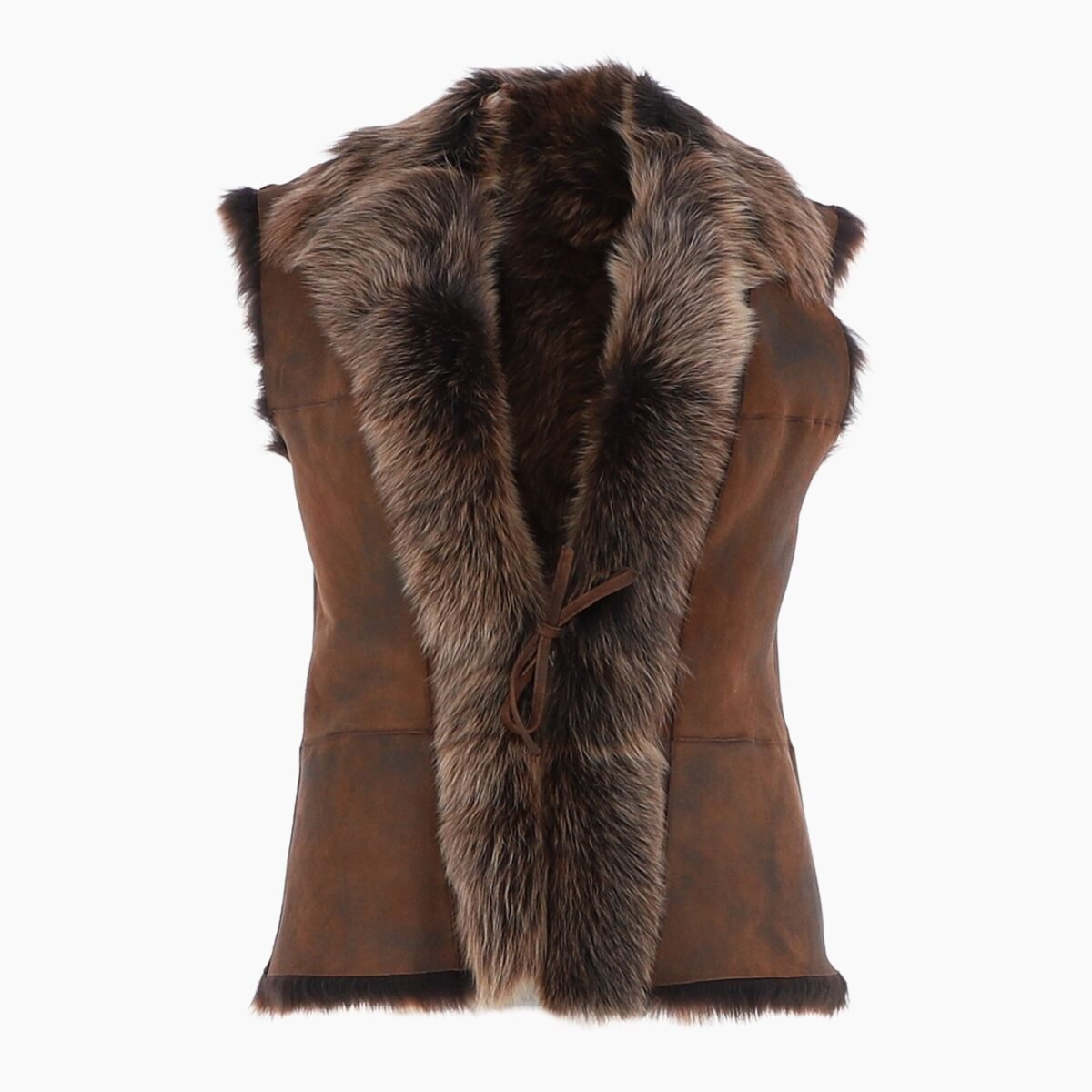 Reversible Toscana Suede Leather Gilet Vin Tan Reversible Toscana Suede Leather Gilet Vin Tan