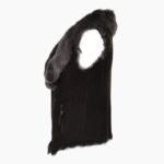 Toscana Suede Leather Biker Gilet Brown