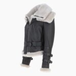 Women's Aviator Shearling Leather Jacket Brown