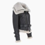Women's Aviator Shearling Leather Jacket Brown