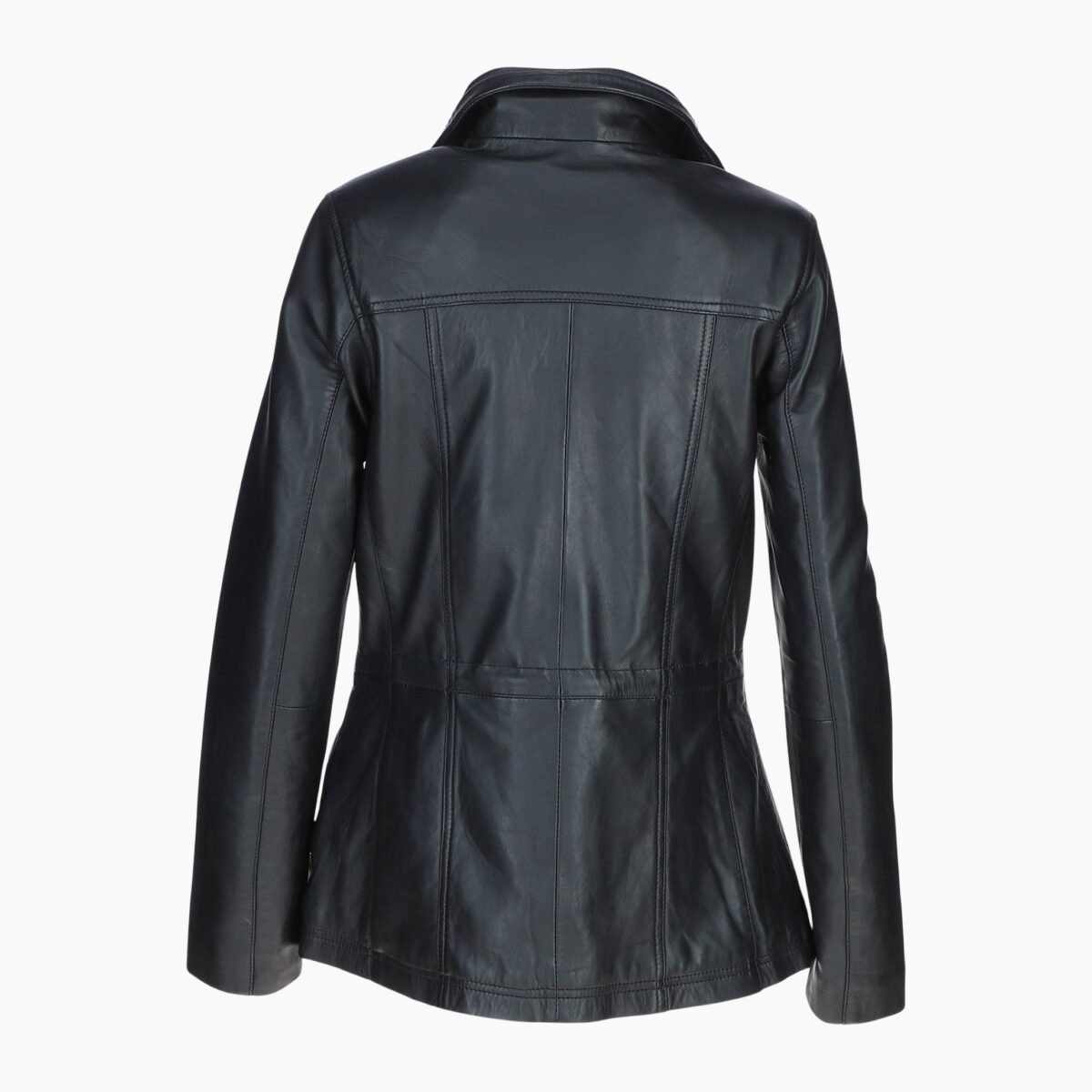 Womens Casual Leather Jacket Black