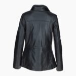 Womens Casual Leather Jacket Black