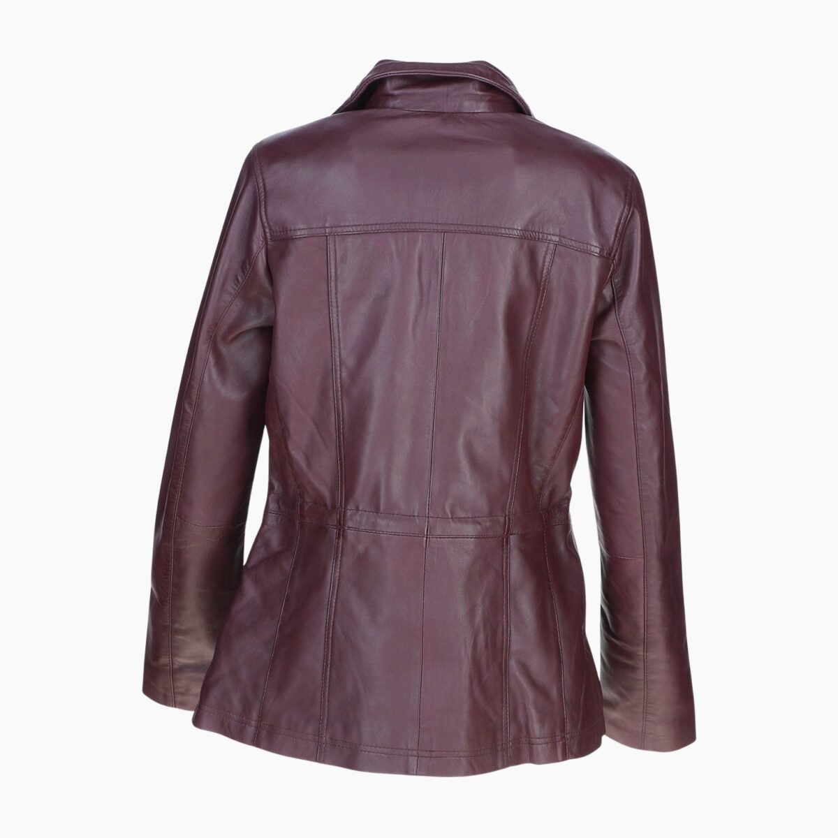 Womens Casual Leather Jacket Oxblood
