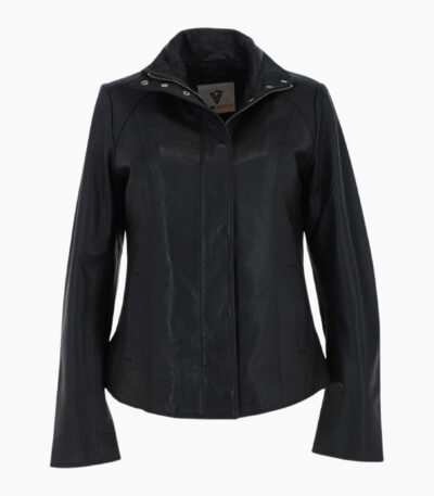 Womens Genuine Leather Jacket Black