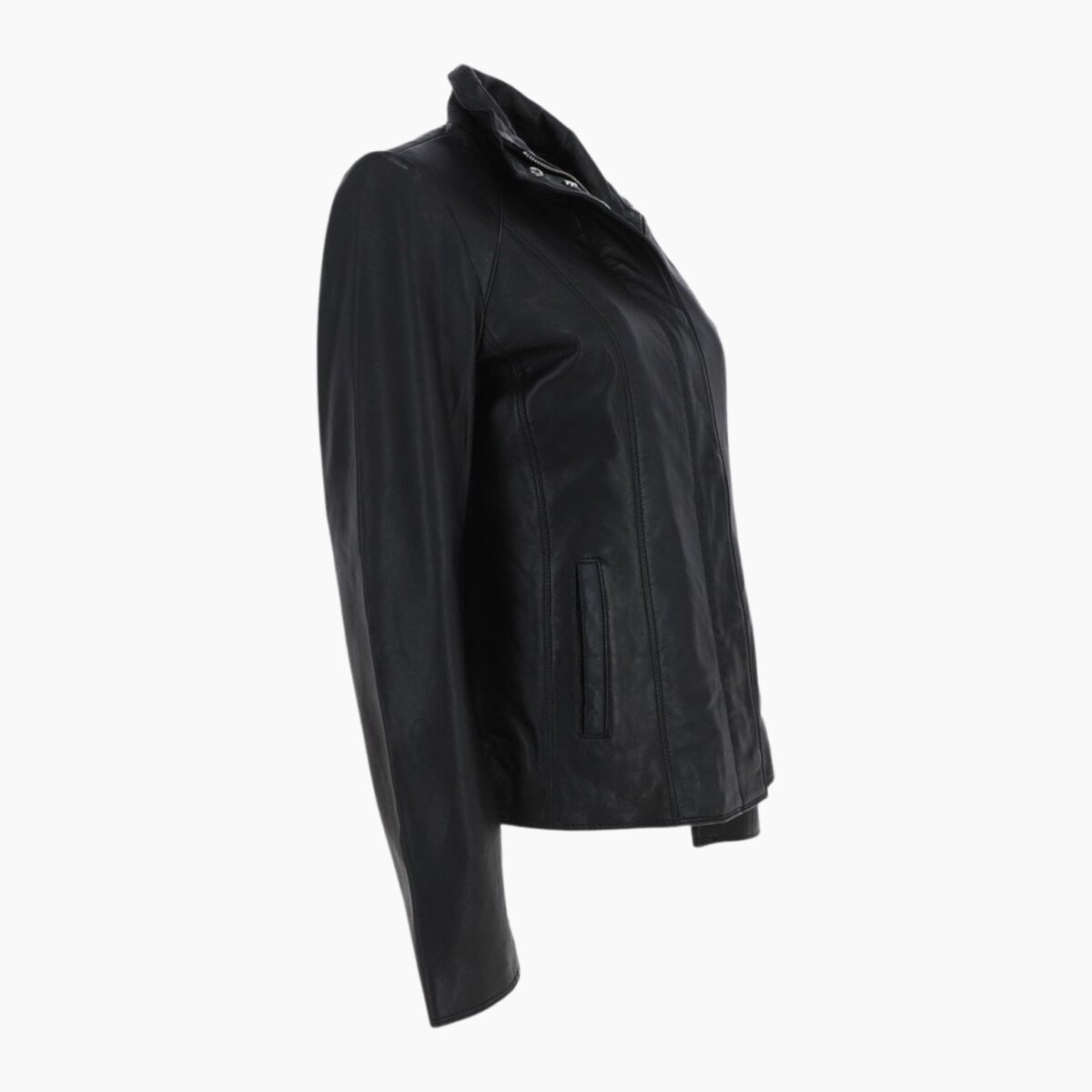 Womens Genuine Leather Jacket Black