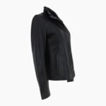 Womens Genuine Leather Jacket Black