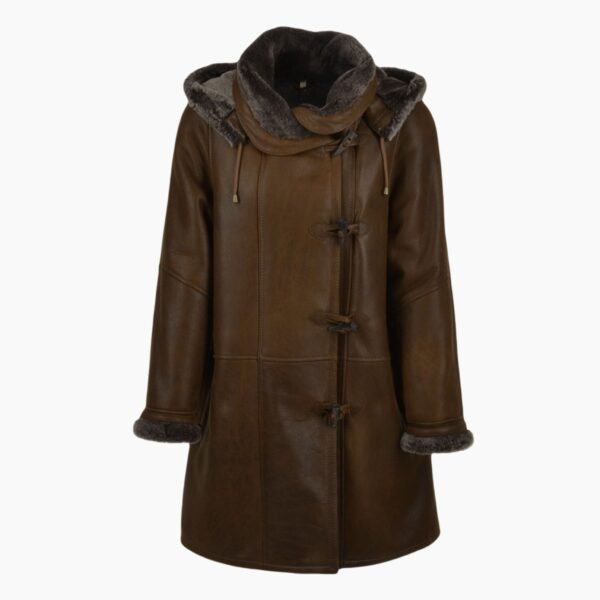 Women's Sheepskin Coat Tobacco