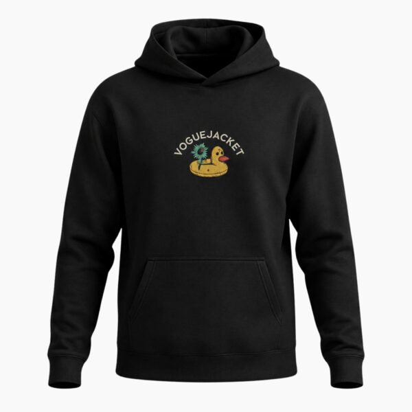 Another Fine Day Front and Back Black Hoodie