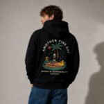 Another Fine Day Front and Back Black Hoodie