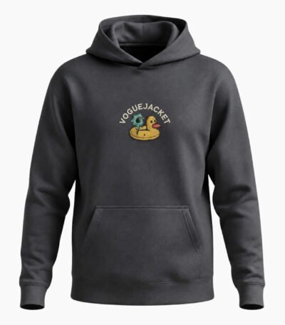 Another Fine Day Front and Back Charcoal Hoodie