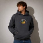 Another Fine Day Front and Back Charcoal Hoodie